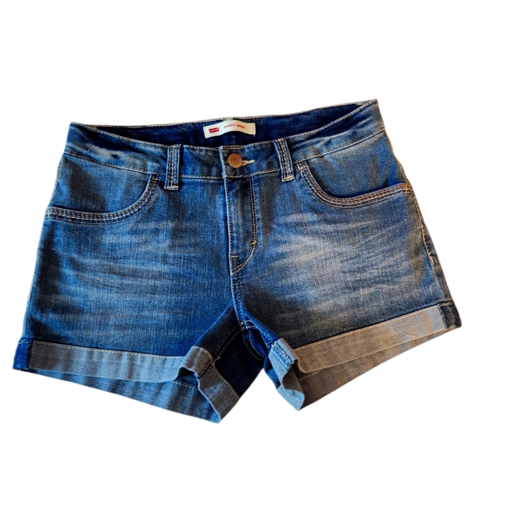 Girls 14 Reg Levi Denim Shorts
